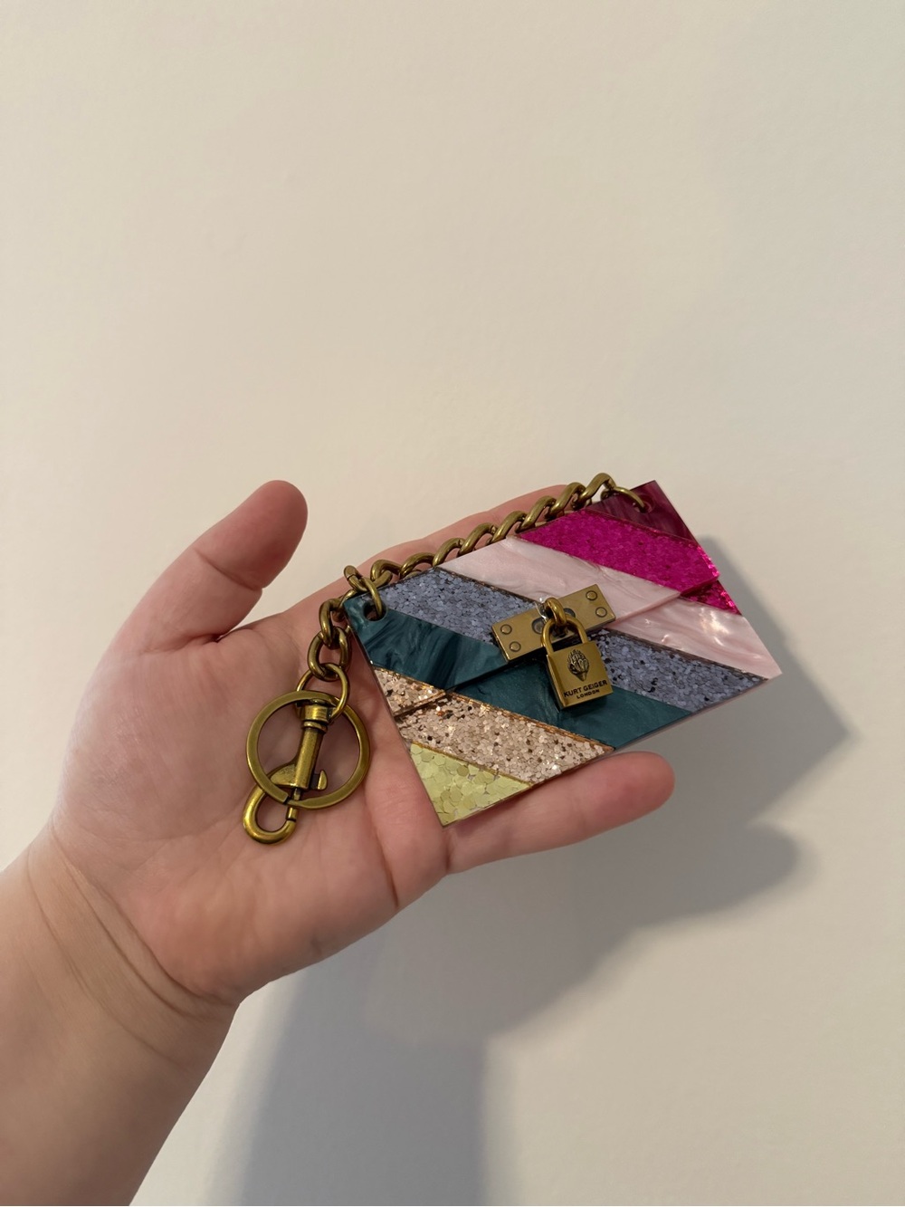 Kurt Geiger London Acrylic Bag Charm Keychain